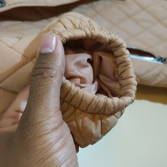 Sela| Tan Unisex Onesie Snowsuit buttoned and zippered with zippered pockets - Picture 10 of 13